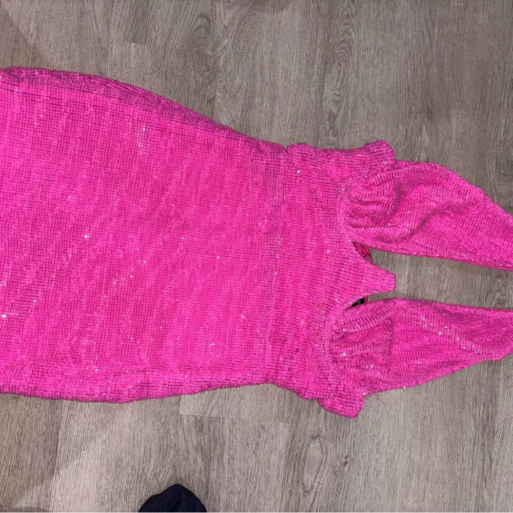 PrettyLittleThing Fuchsia Sequin Dress